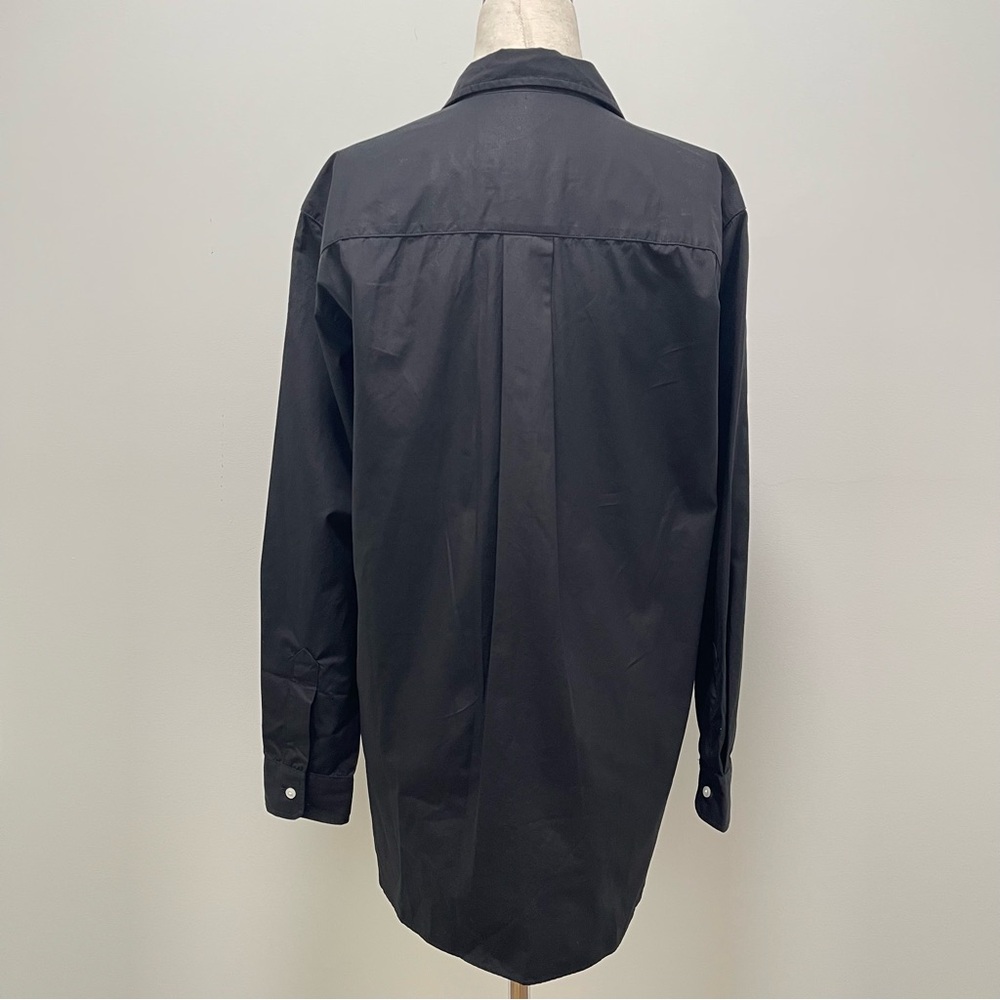 Frank & Eileen Joedy Boyfriend Button Front Black Shirt Size X-Small - Picture 8 of 13